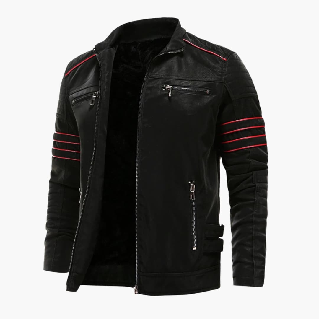 Herren Jacke mit Reißverschluss und Schulterpaspelierung