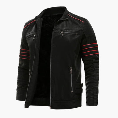 Herren Jacke mit Reißverschluss und Schulterpaspelierung