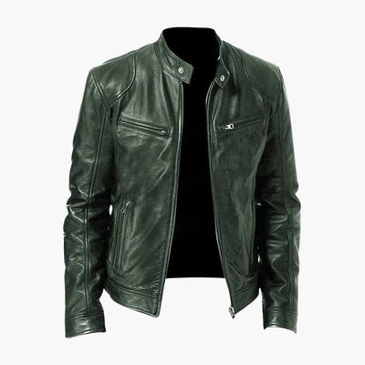 Herren Jacke mit Reißverschluss und Stehkragen