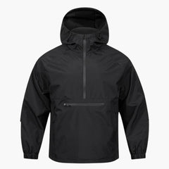 Herren Kapuzenjacke mit Brusttasche in Schwarz