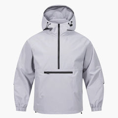 Herren Kapuzenjacke mit Brusttasche in Lila