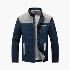 Herren Outdoor Jacke mit Reißverschluss und Taschen in Grau