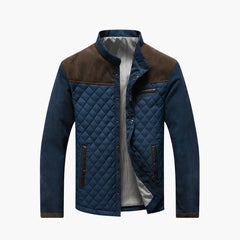 Herren Outdoor Jacke mit Reißverschluss und Taschen in Braun