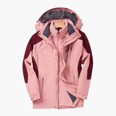 Herren Outdoor Jacke mit Reißverschluss und abnehmbarer Kapuze