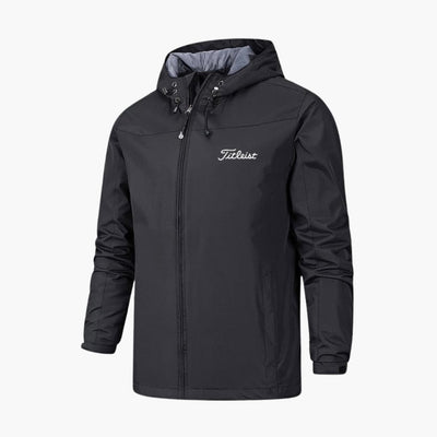 Herren Regenjacke mit Durchgehender Reißverschluss