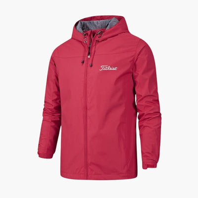Herren Regenjacke mit Durchgehender Reißverschluss