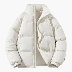 Herren Steppjacke mit Fleecefutter in Beige