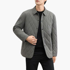 Herren Steppjacke mit Kragen in Grau