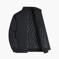 Herren Steppjacke mit Kragen in Schwarz