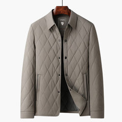 Herren Steppjacke mit Kragen in Beige