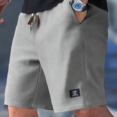 Herren Bermuda Shorts mit komfortabler Passform und verstellbarem Kordelzug in Grau