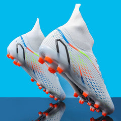 Florian | Fußballschuhe mit Langen Spikes in Weiß