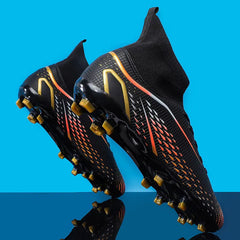 Florian | Fußballschuhe mit Langen Spikes in Schwarz