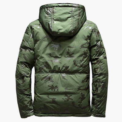 Herrenjacke mit Reißverschluss Kapuze und Taschen