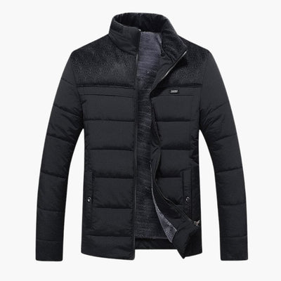 Herrenjacke mit Stehkragen und Steppung