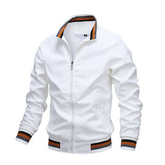 Herren Übergangsjacke Bomberstil | Lässiger Look in Weiß