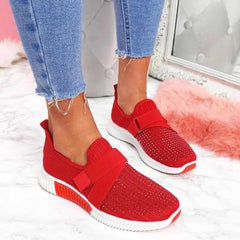 Myrtle - Slip-On-Sneaker für Damen mit Klettverschluss in Rot