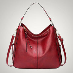 Allison | Damen Schicker Vielseitiger Leder Tasche in Rot