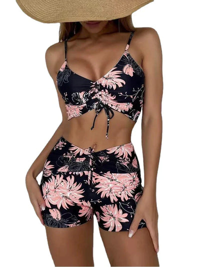 Diana® | 3-teiliger Bikini-Badeanzug aus Ombre-Spitze mit Strandrock