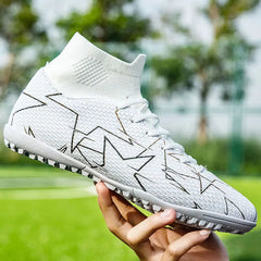 Luca | Hohe Spitze Fußballschuhe in Weiß