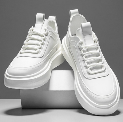 Weiße Schnürsneaker für Herren