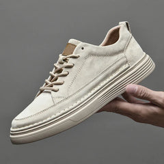 Huxley | Sneakers en Suède in Weiss