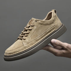 Huxley | Sneakers en Suède in Khaki