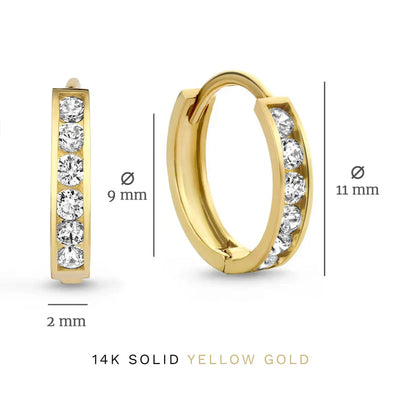 Dara Brillane Gold Earrings Set