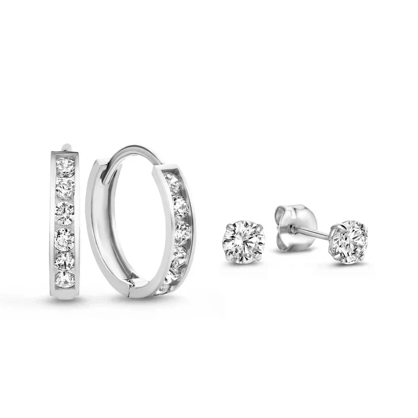 Dara Brillane Gold Earrings Set