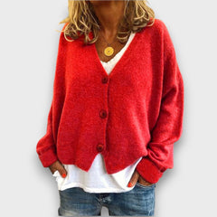 Shamira – Strickcardigan in Rot