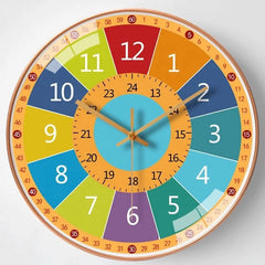 Timello - Kinderwanduhr in Farverig