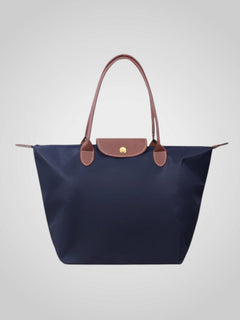 Marley | Damen Elegante Studd-Verschluss Schultertasche in Marineblau