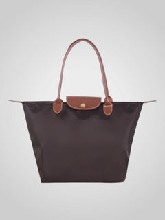 Marley | Damen Elegante Studd-Verschluss Schultertasche in Kaffee