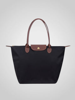 Marley | Damen Elegante Studd-Verschluss Schultertasche in Schwarz