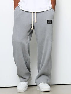 Vekor - Weit geschnittene Hose mit Soft-Touch-Finish in Grau