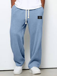 Vekor - Weit geschnittene Hose mit Soft-Touch-Finish in Hellblau