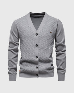 Alfred | Strick-Cardigan mit Knöpfen in Grau