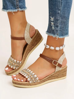 Samantha | Leicht Atmungsaktiv Sandalen in Beige