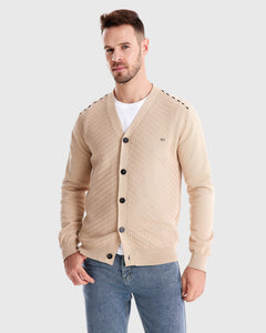 Alfred | Strick-Cardigan mit Knöpfen in Beige