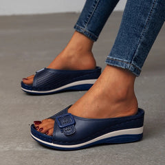 Mila® | Stilvolle und bequeme Schuhe mit Gesundheitssohle in Blau