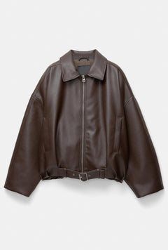 CLAIRE - Virale Lederjacke in Braun