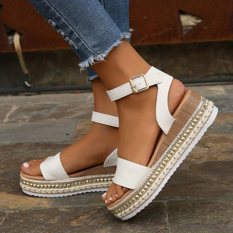 Keilsandalen mit Knöchelriemen für Damen