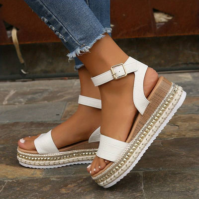 Keilsandalen mit Knöchelriemen für Damen