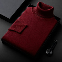 Amara - Stilvoller Rollkragenpullover in Rot