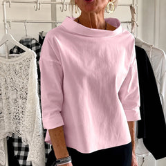Sofia - Elegant geschnittenes Damenoberteil mit lässiger Passform in Rosa
