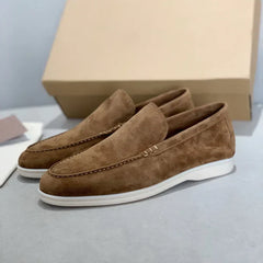 Schicke Wildleder-Loafer in Braun