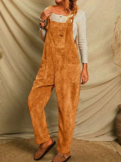 Helena | Casual Overall Jumpsuit Damen elegant in Orange