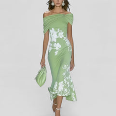 Isabellunel | Elegantes Midikleid in Grün