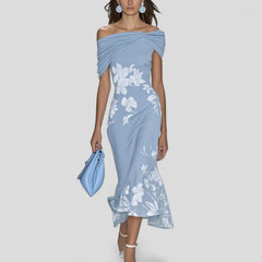 Isabellunel | Elegantes Midikleid in Blau