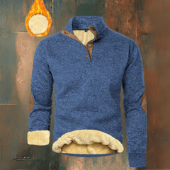 Nico | Klassischer Herren-Pullover modern & stilvoll in Dunkelblau